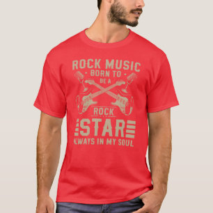 Rock Hard Rock Guitar Rockabilly funny T-Shirt