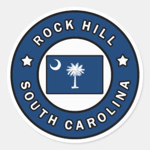Rock Hill South Carolina Classic Round Sticker