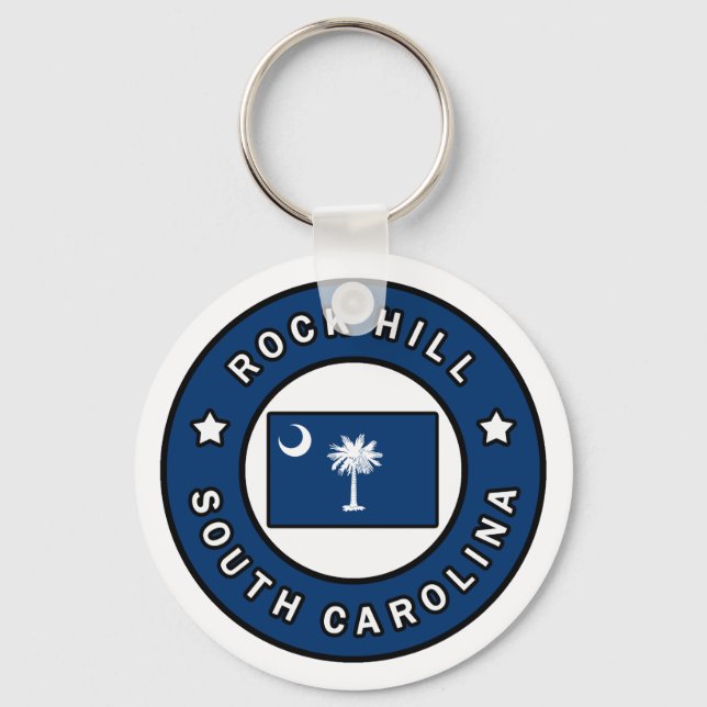 Rock Hill South Carolina Key Ring (Front)