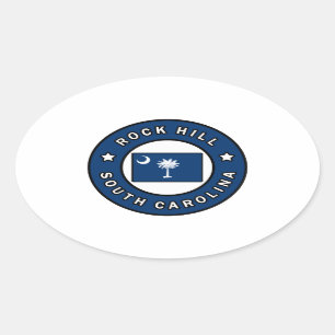 Rock Hill South Carolina Oval Sticker
