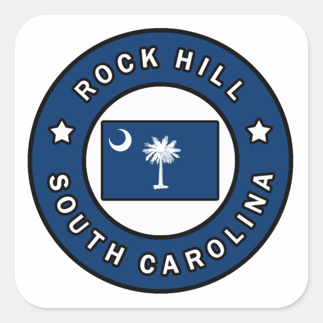 Rock Hill South Carolina Square Sticker (Front)