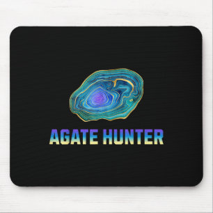 Rock Hunting Rock Collector Agate Geology Agate Hu Mouse Pad