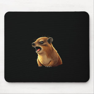 Rock Hyrax Awawa Ew People Funny Groundhog Die Mouse Pad