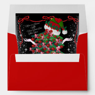 Rock-in Around The Christmas Tree Envelopes