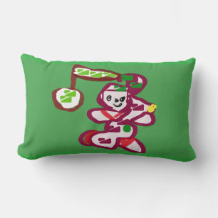 Rock in roll gingerbread lumbar cushion