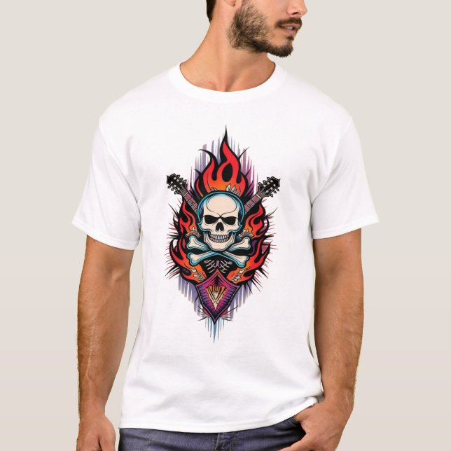 Rock & Ink: Skull and Crossbones Tattoo Tee (Front)