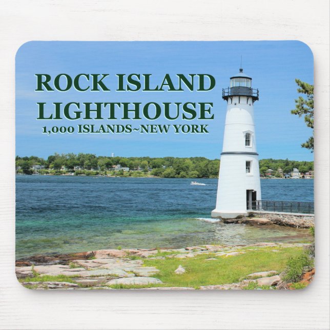 Rock Island Lighthouse, New York Mousepad (Front)