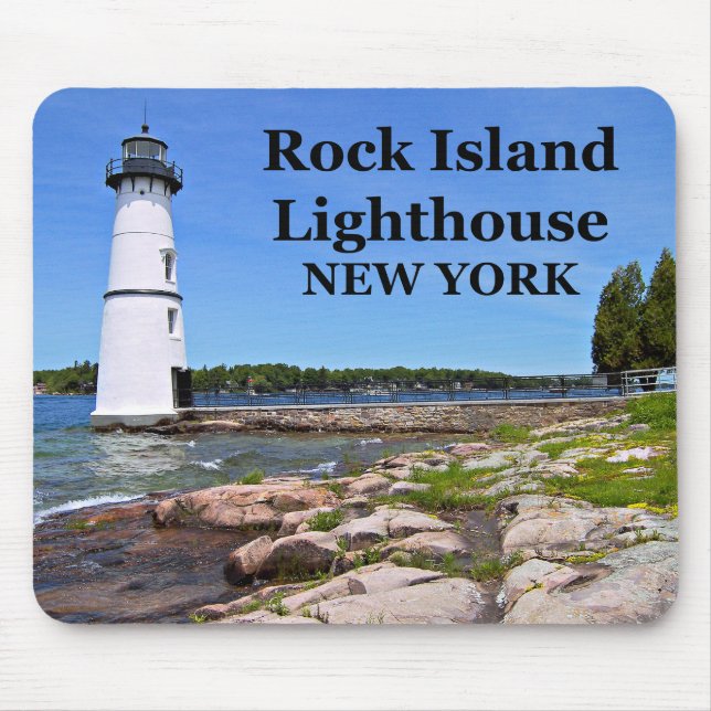 Rock Island Lighthouse, New York Mousepad (Front)
