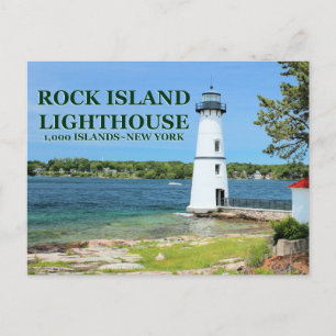 Rock Island Lighthouse, New York Postcard