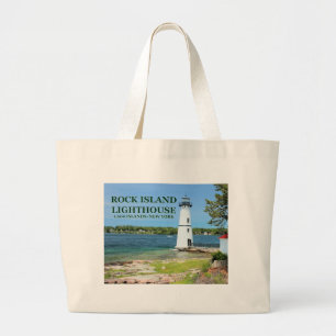 Rock Island Lighthouse, New York Tote Bag
