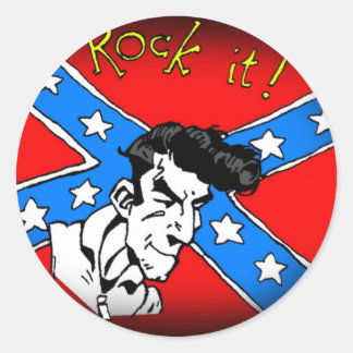 rock it classic round sticker