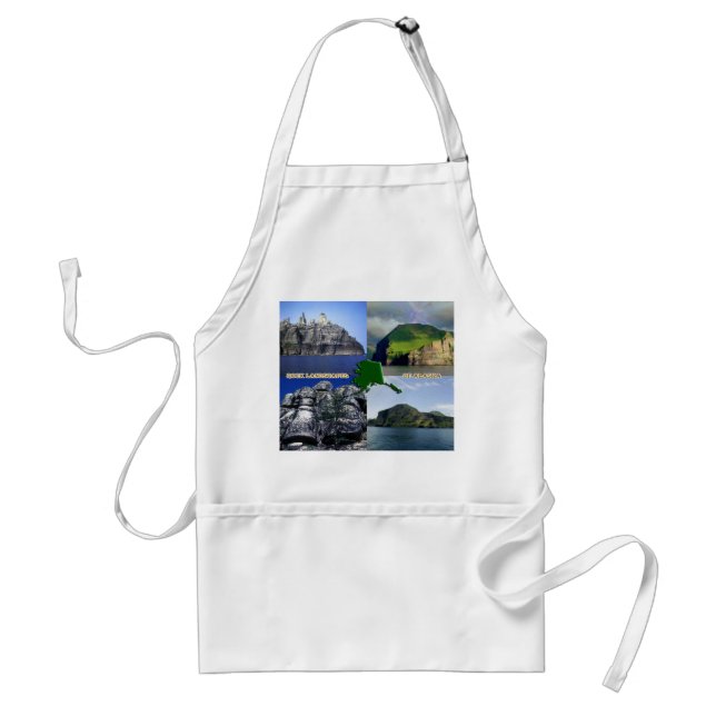 Rock Landscapes of Alaska Collage Standard Apron (Front)