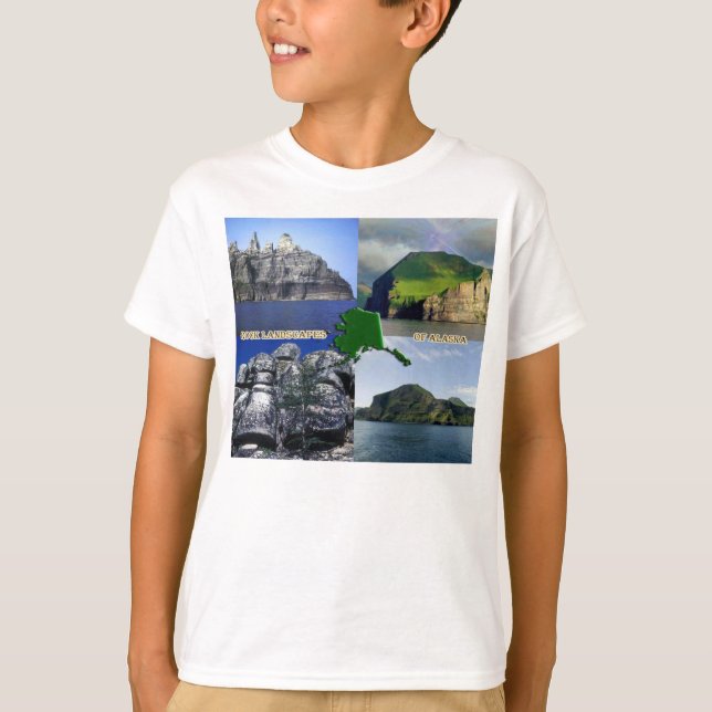Rock Landscapes of Alaska Collage T-Shirt (Front)