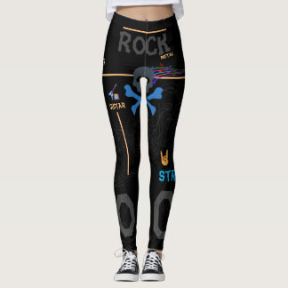 Rock Leggings Rock Metal Dumott GUITAR 