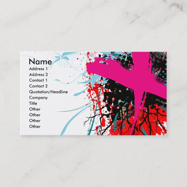 Rock=Life 'X-Rated' Profile Card (Front)