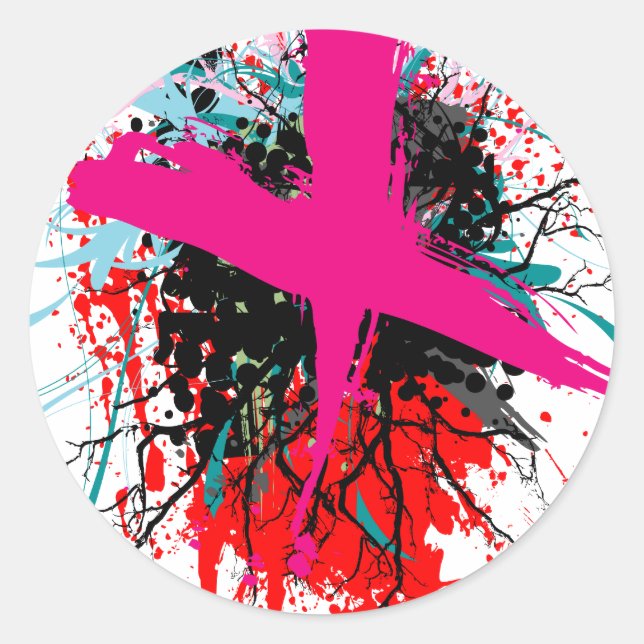 Rock=Life 'X-Rated' White Sticker (Front)