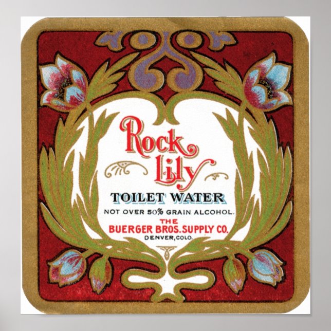 Rock Lily Toilet Water Poster (Front)