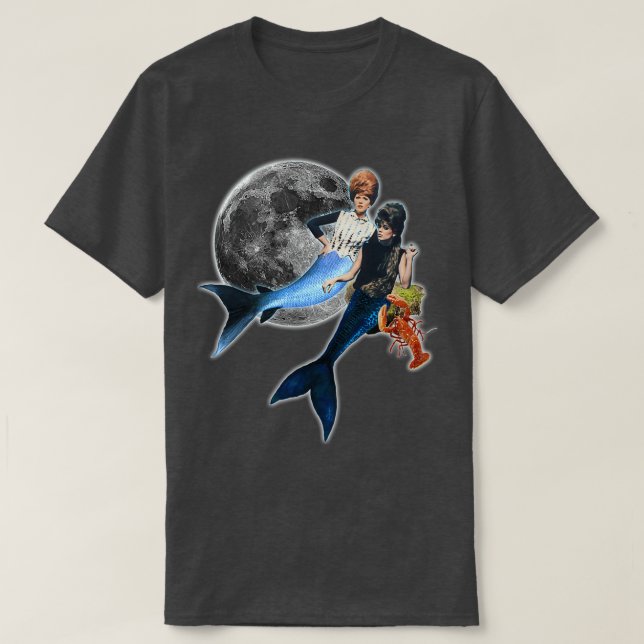 rock lobster moon mermaids T-Shirt (Design Front)