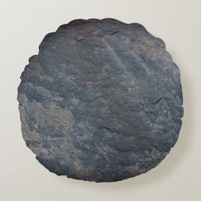Rock Man-Cave (Grey) Round Cushion (Front)