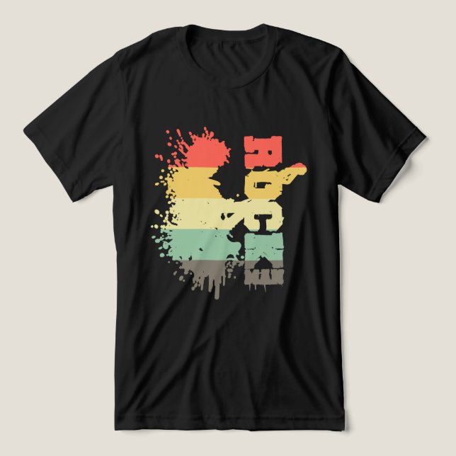Rock Man Tri-Blend Shirt (Design Front)