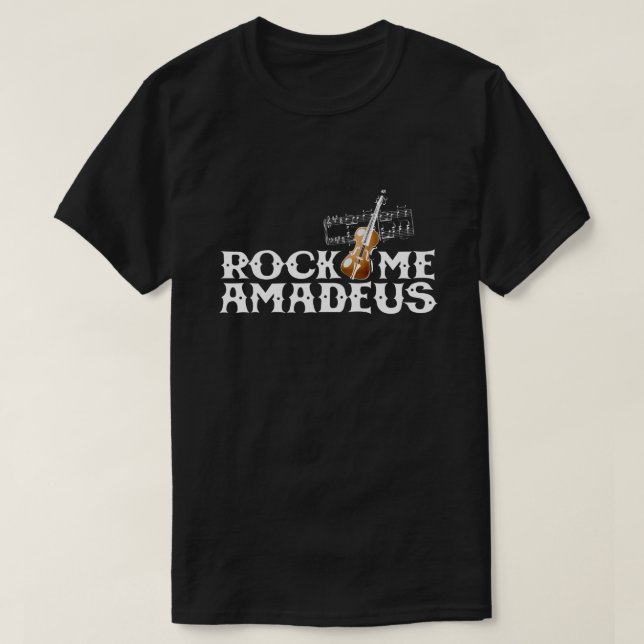Rock Me Amadeus 80s Retro Pop Culture Graphic T-Shirt (Design Front)