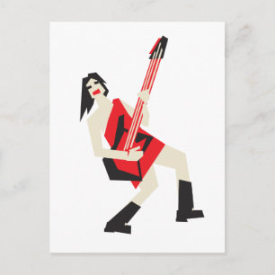 rock me girl postcard