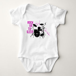 Rock Me To Sleep Drums Baby Bodysuit