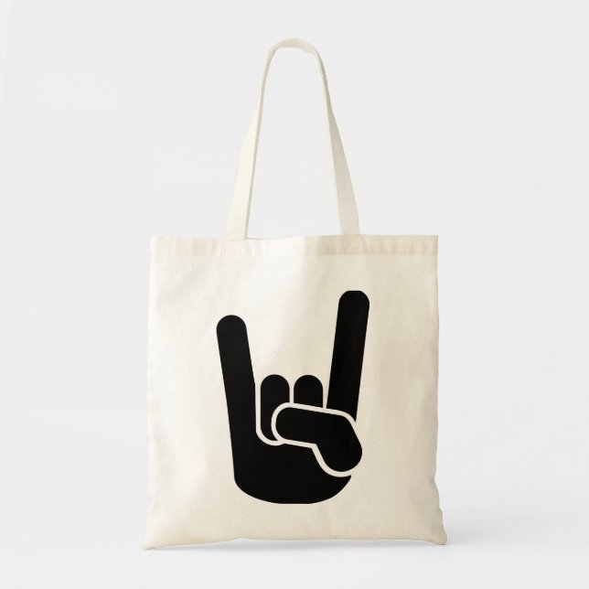 Rock Metal Hand Tote Bag (Front)