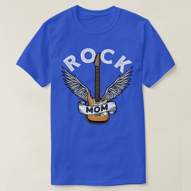 Rock MomRock And Roll Electronic Rock Guitar1075 T-Shirt (Design Front)
