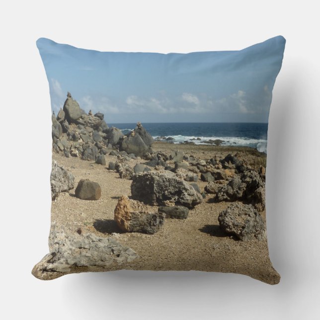 Rock Monuments on Aruban Coast Cushion (Front)