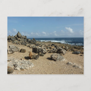 Rock Monuments on Aruban Coast Postcard