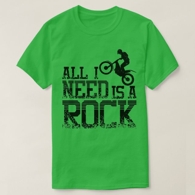 Rock Moto Trial Bike  T-Shirt (Design Front)