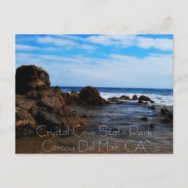 Rock Mounds in the calm, Crystal Cove State Par... Postcard (Front)