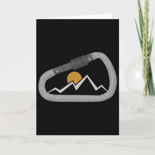 Rock Mountain Climbing Carabiner Harness Mountain Card