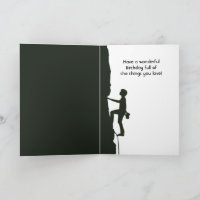 Rock, Mountain Climbing Climber Birthday
