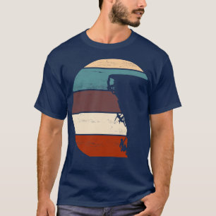Rock Mountain Climbing Climbers Sports Retro T-Shirt