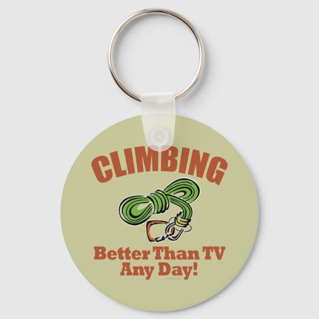 Rock, Mountain Climbing Key Ring (Front)