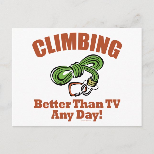 Rock, Mountain Climbing Postcard (Front)