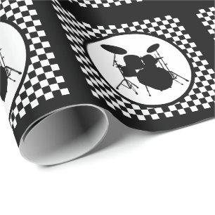 Rock Music Drummer Musician Punk Music Drum Gift Wrapping Paper