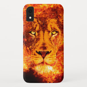 Rock Music Flaming Lion iPhone XR Case