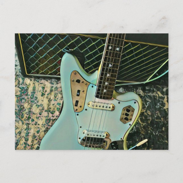 rock music gift for him her postcard (Front)