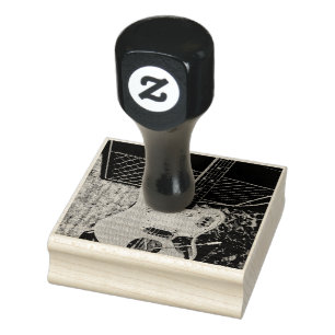 rock music gift for him her rubber stamp