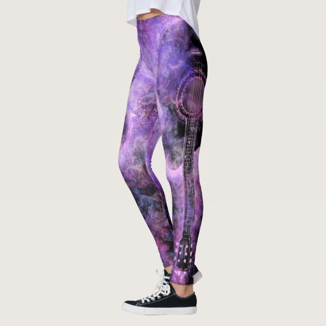 Rock Music Guitar Leggings (Left)