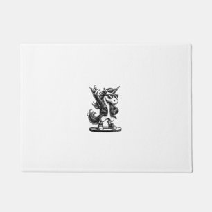 Rock Music & Heavy Metal, Rocker, Funny Unicorn, R Doormat
