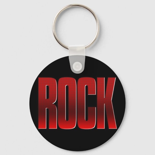 ROCK. Music legend. Classic. Hard. Southern. Key Ring (Front)