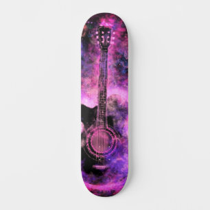 Rock Music Skateboard Guitar