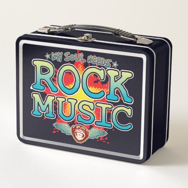 Rock Music Soul Lunch Box (Front)