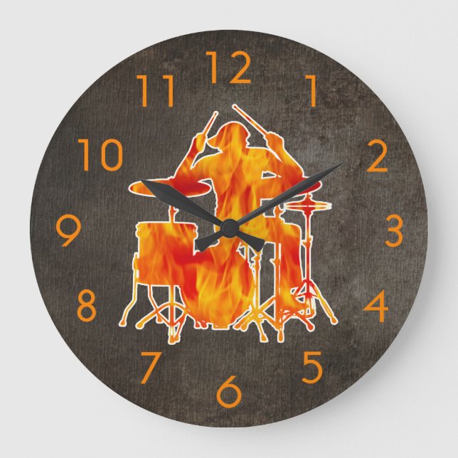 Rock Music Wall Decor Clocks (Front)