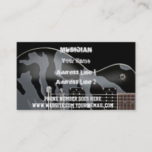 Rock Musician Business Card