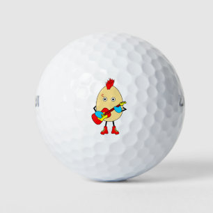 Rock Musician Egghead Golf Balls